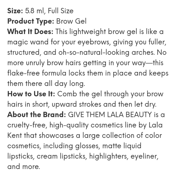 🤨 Give Them LaLa Clear Brow Gel - Picture 8 of 10